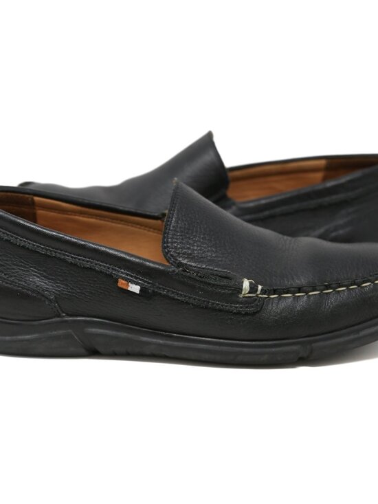 Allen Edmonds Miles Shoes Mens Size 9 D Black Leather Venetian Loafers Slip-On main image 6